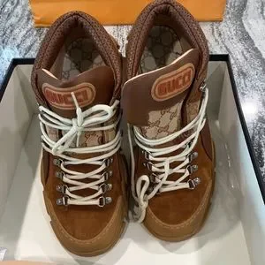 Gucci | Shoes | Mens Gucci Flash Trek Sneakers S Suede Upper 